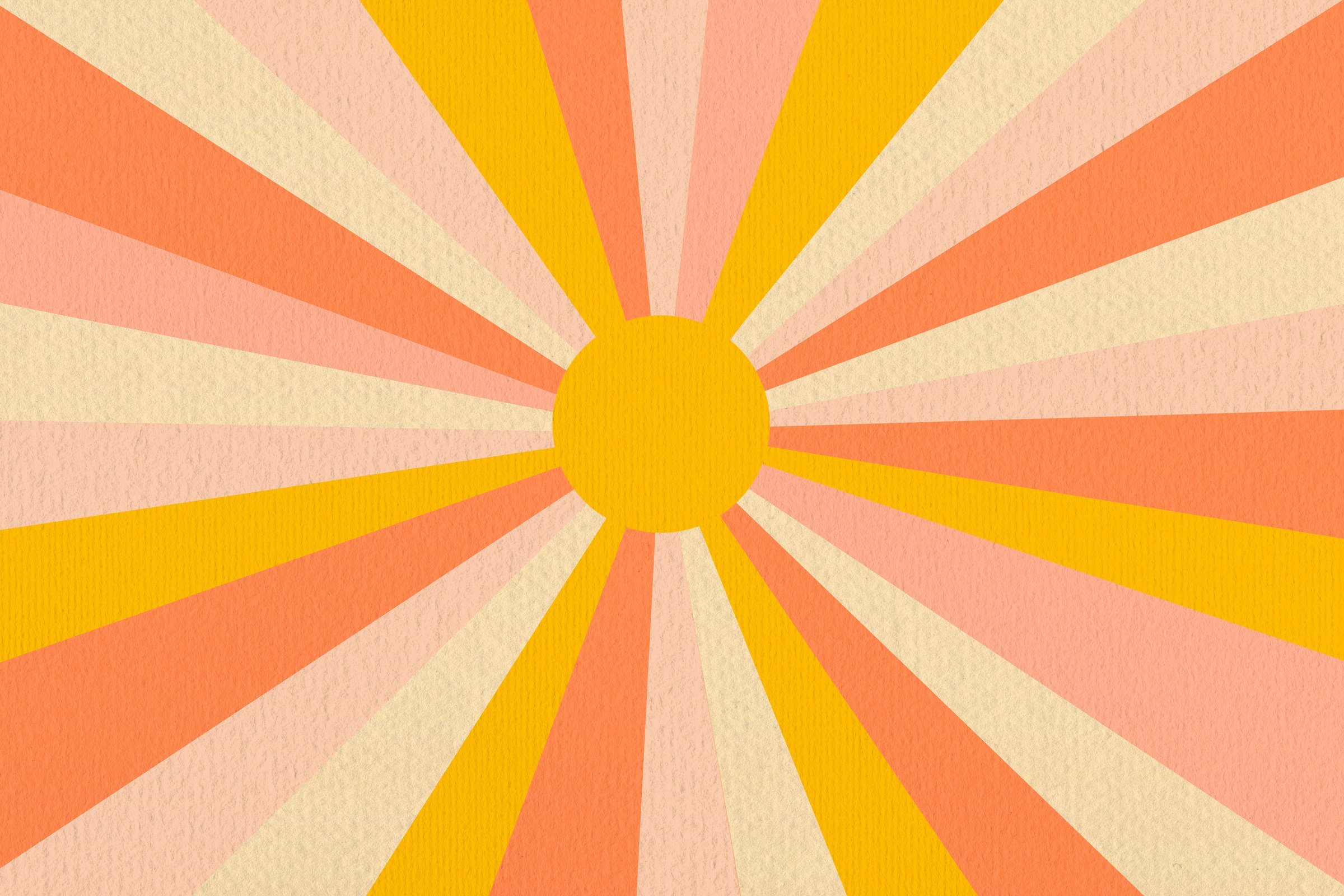 Retro Sun Beam Background